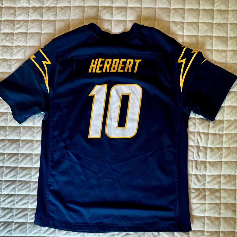 NFL Chargers Football Jersey Justin Herbert #10 Youth XL - Picture 2 of 2